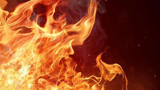 Closeup of fire