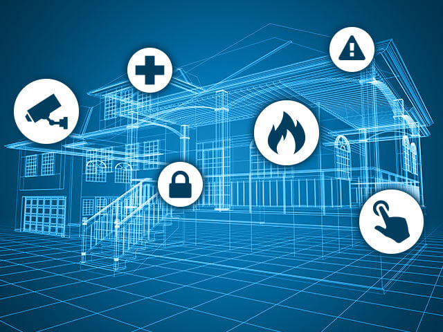 Diagram of a smart home.